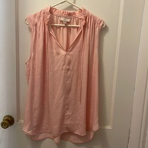 LOFT Pink sleeveless blouse